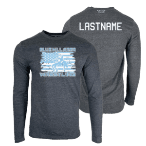 Blue Hill Area Wrestling Custom Heat Press Long Sleeve T-Shirt