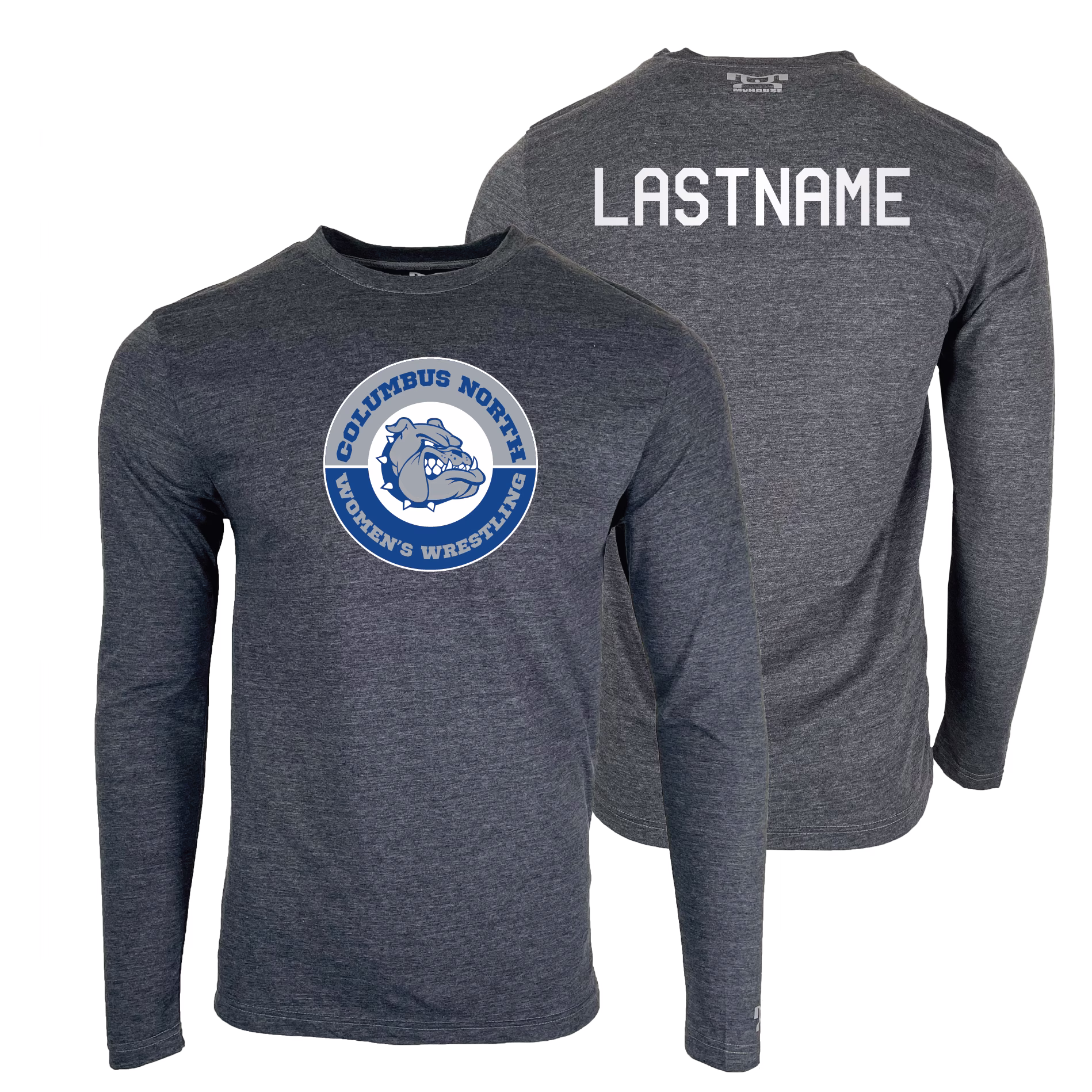 Columbus North Girls Wrestling Custom Heat Press Long Sleeve T-Shirt