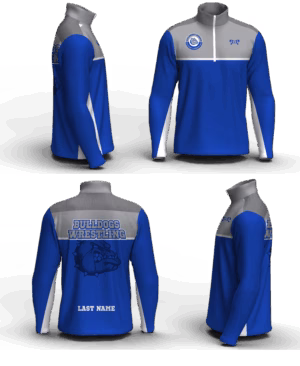 Columbus North Girls Wrestling Men's Mid-Weight Custom Quarter Zip