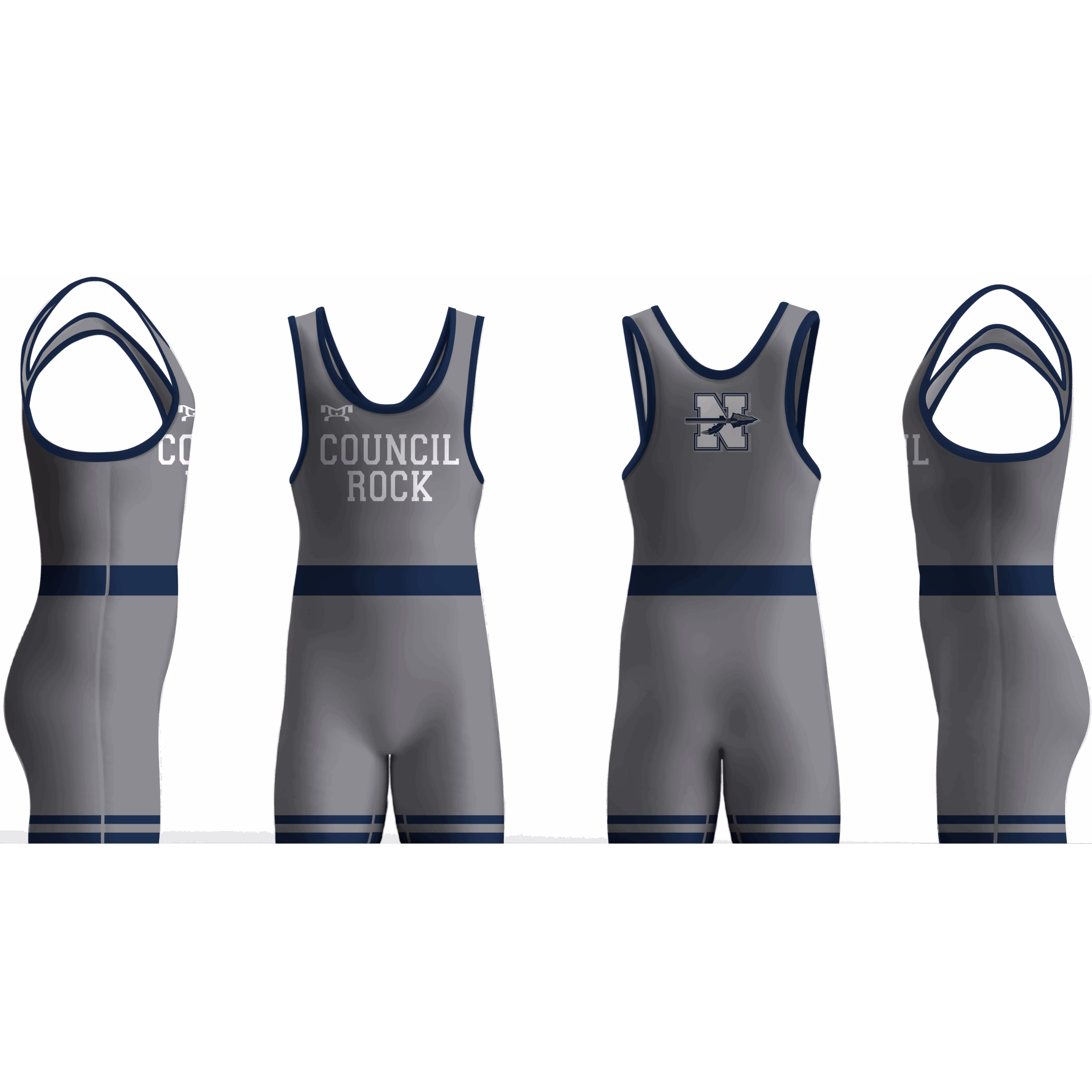 Council Rock North Grey Men's Singlet