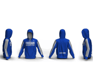 Cougar Wrestling Custom Unisex Sublimated Hoodie