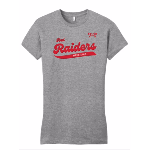 Red Raiders Wrestling Club Grey Frost Custom Heat Press Women T-Shirt