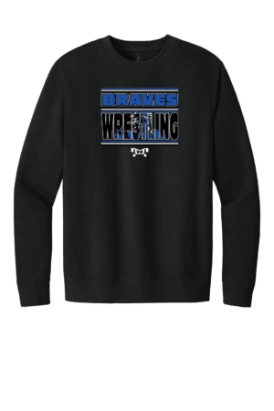 Williamstown Youth Wrestling Heat Press black Crewneck