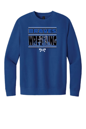 Williamstown Youth Wrestling Heat Press Royal Crewneck 2025