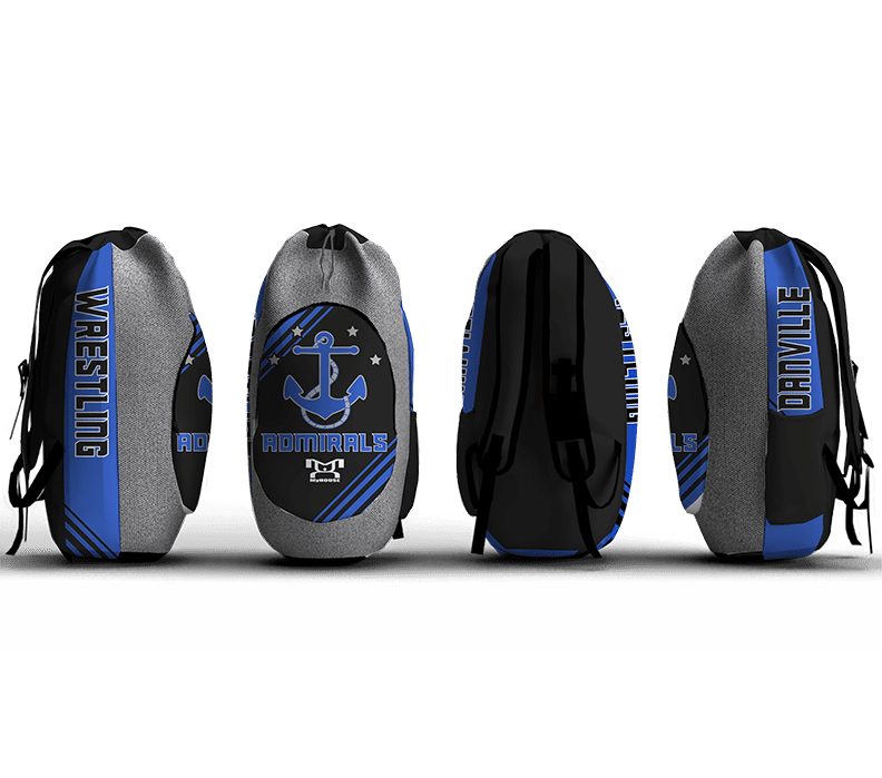 Danville Admirals Wrestling Sublimated Custom Gear Bag