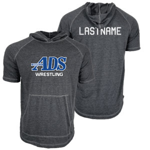 Danville Admirals Wrestling Custom Heat Press Short Sleeve Hoodie T-Shirt