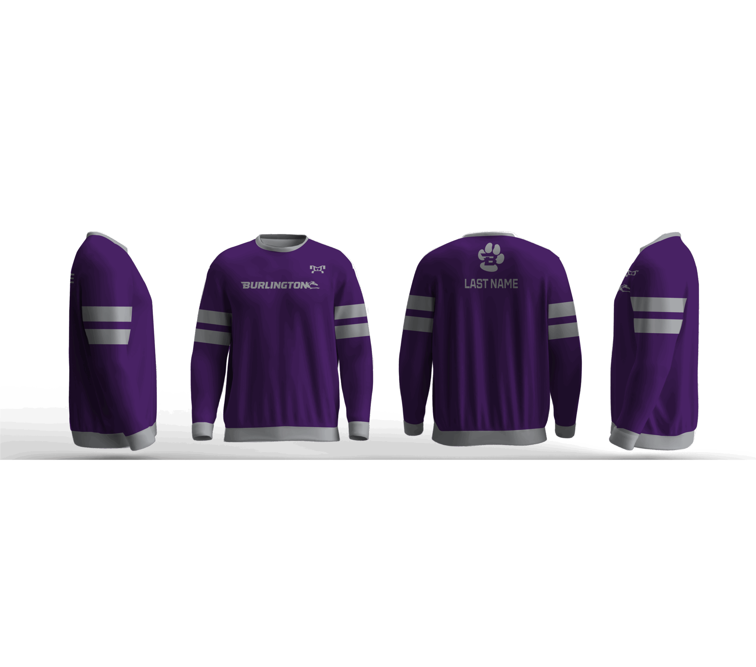 Burlington Girls Wrestling Elite Sublimated Crewneck