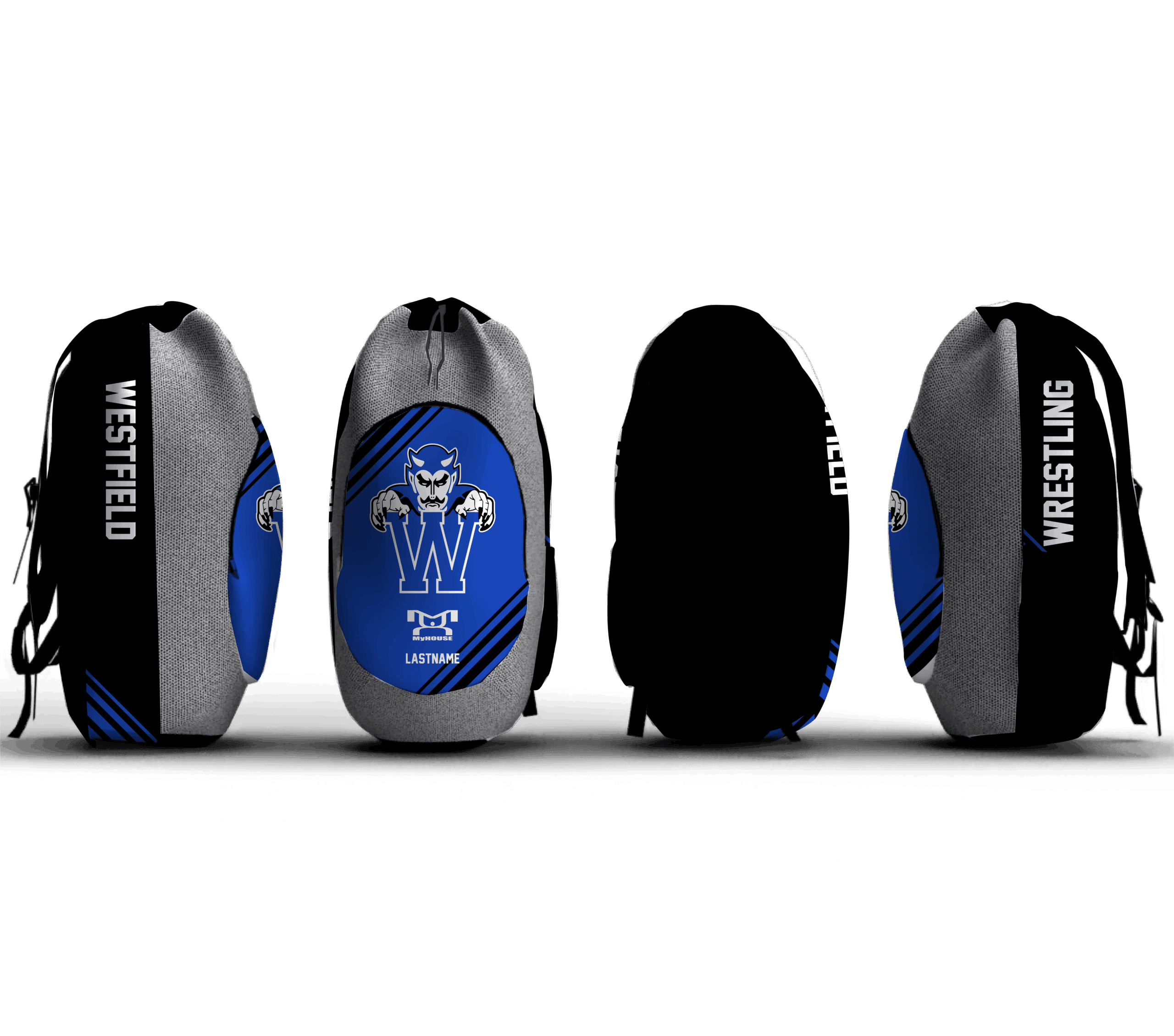 Westfield Youth Wrestling Sublimated Custom Gear Bag