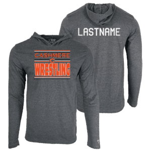 Cashmere Wrestling Custom Heat Press Long Sleeve Hoodie T-Shirt