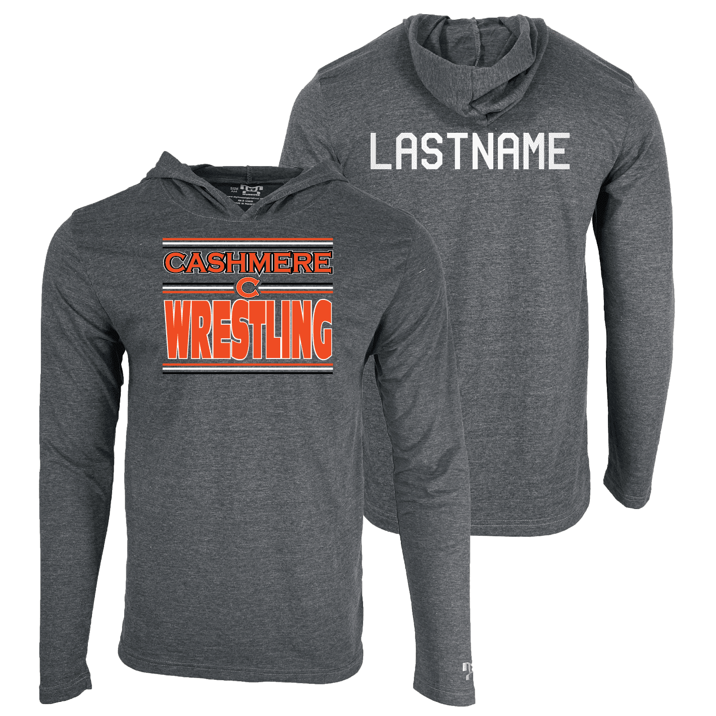 Cashmere Wrestling Custom Heat Press Long Sleeve Hoodie T-Shirt