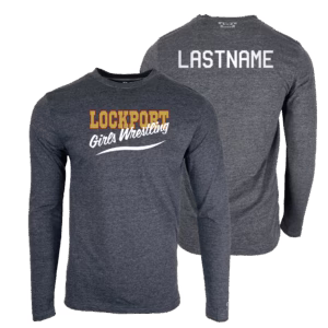 Lockport Girls Wrestling Custom Heat Press Long Sleeve T-Shirt