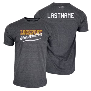 Lockport Girls Wrestling Custom Heat Press Short Sleeve T-Shirt