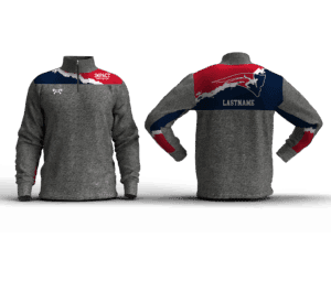 Impact Wrestling Club Box Stripe Slim Cut Quarter Zip