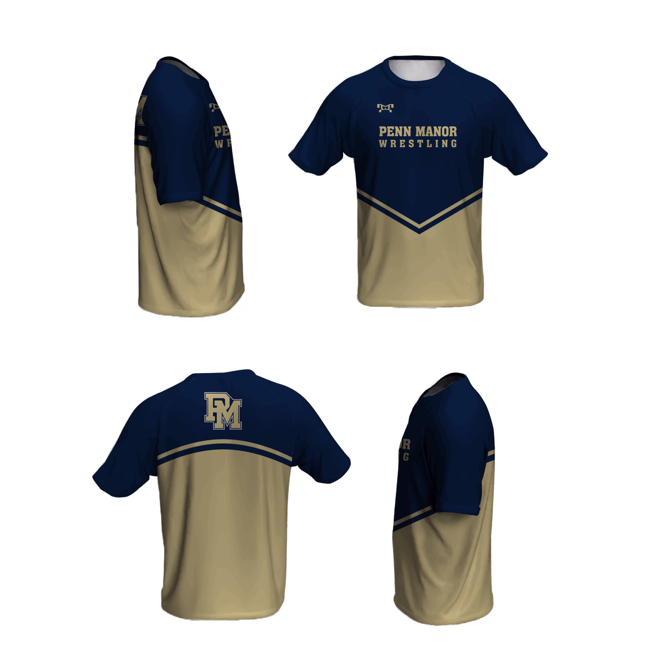 Penn Manor Wrestling Loose Short Sleeve Dri-Fit