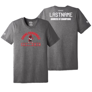 William F. Cooke Elementary GREY Address Of Champions Heat Press T Shirt