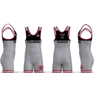 Tullahoma Wrestling Silver Men's Singlet