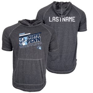 North Penn High School Custom Heat Press Short Sleeve Hoodie T-Shirt