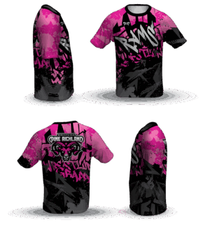 Pine Richland Pink Graffiti Loose Short Sleeve Dri-Fit 2025