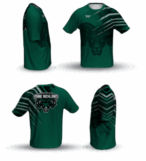 Pine Richland Green Striped Loose Short Sleeve Dri-Fit 2025