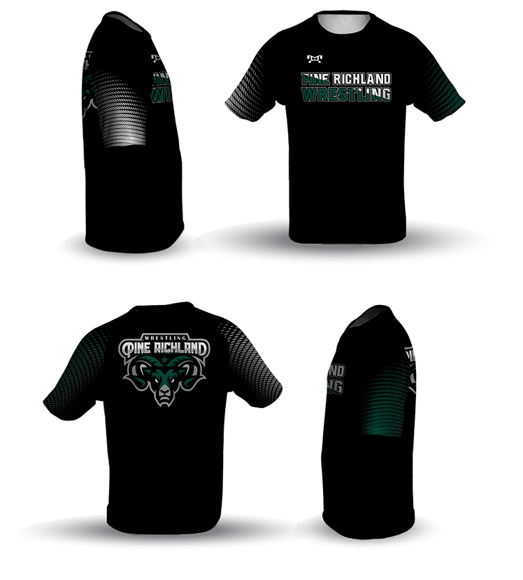 Pine Richland Black & Green Loose Short Sleeve Dri-Fit 2025