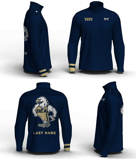 Bald Eagle Area Men's Mid-Weight Custom Quarter Zip