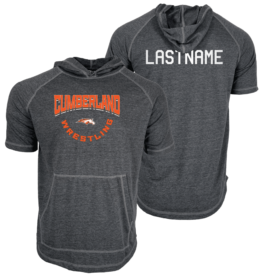 Cumberland Junior Custom Heat Press Short Sleeve Hoodie T-Shirt