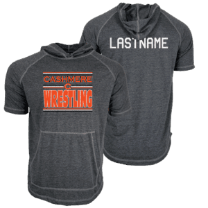 Cashmere Wrestling Custom Heat Press Short Sleeve Hoodie T-Shirt