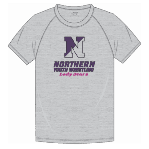 Northern York Youth Wrestling Lady Bears Custom Sublimated Decal T-Shirt