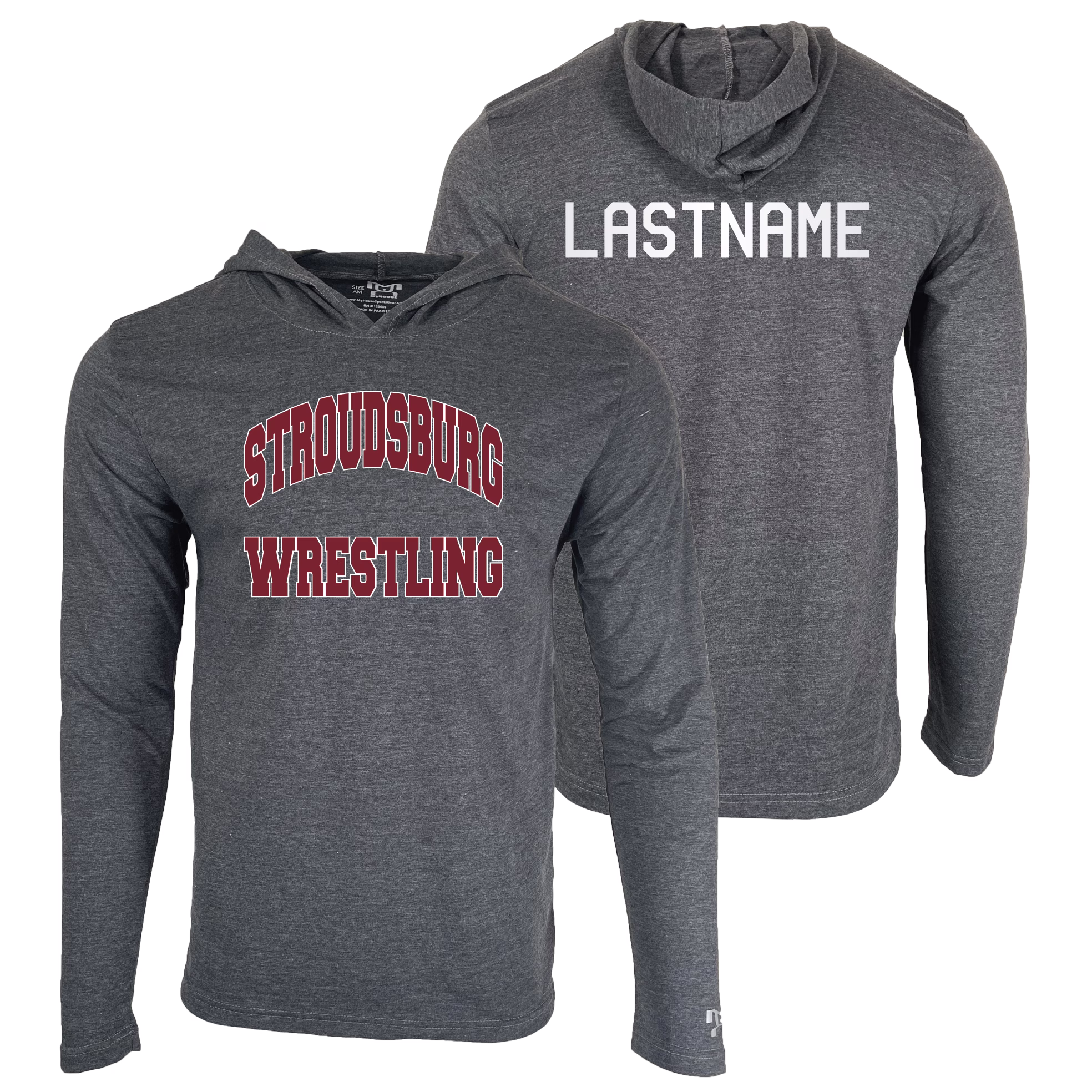 Stroudsburg High School  Custom Heat Press Long Sleeve Hoodie T-Shirt