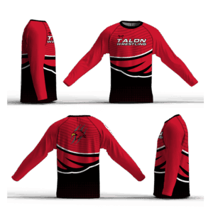 Talon Wrestling Club RED  Loose Long Sleeve Dri-Fit