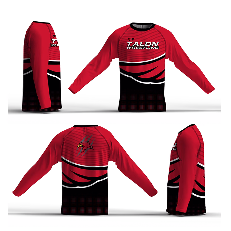 Talon Wrestling Club RED Loose Long Sleeve Dri-Fit
