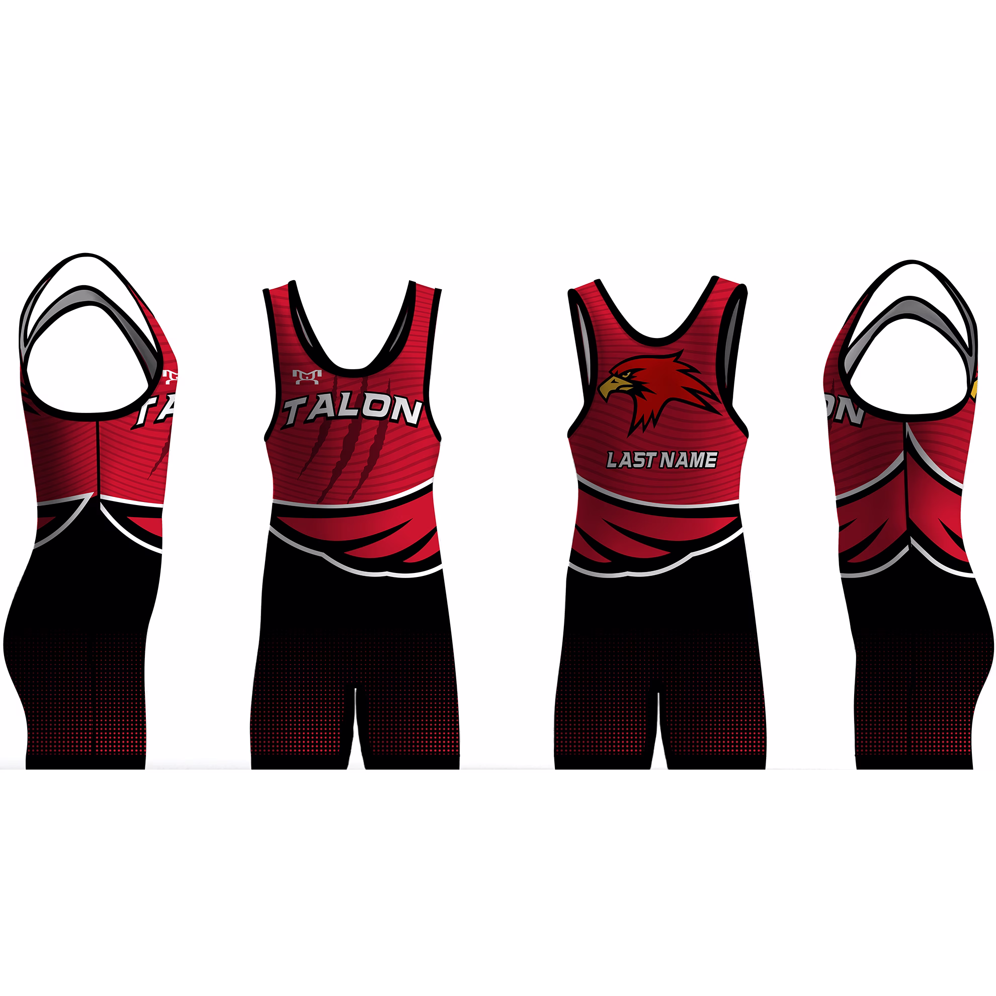 Talon Wrestling Club BLACK Men's Singlet