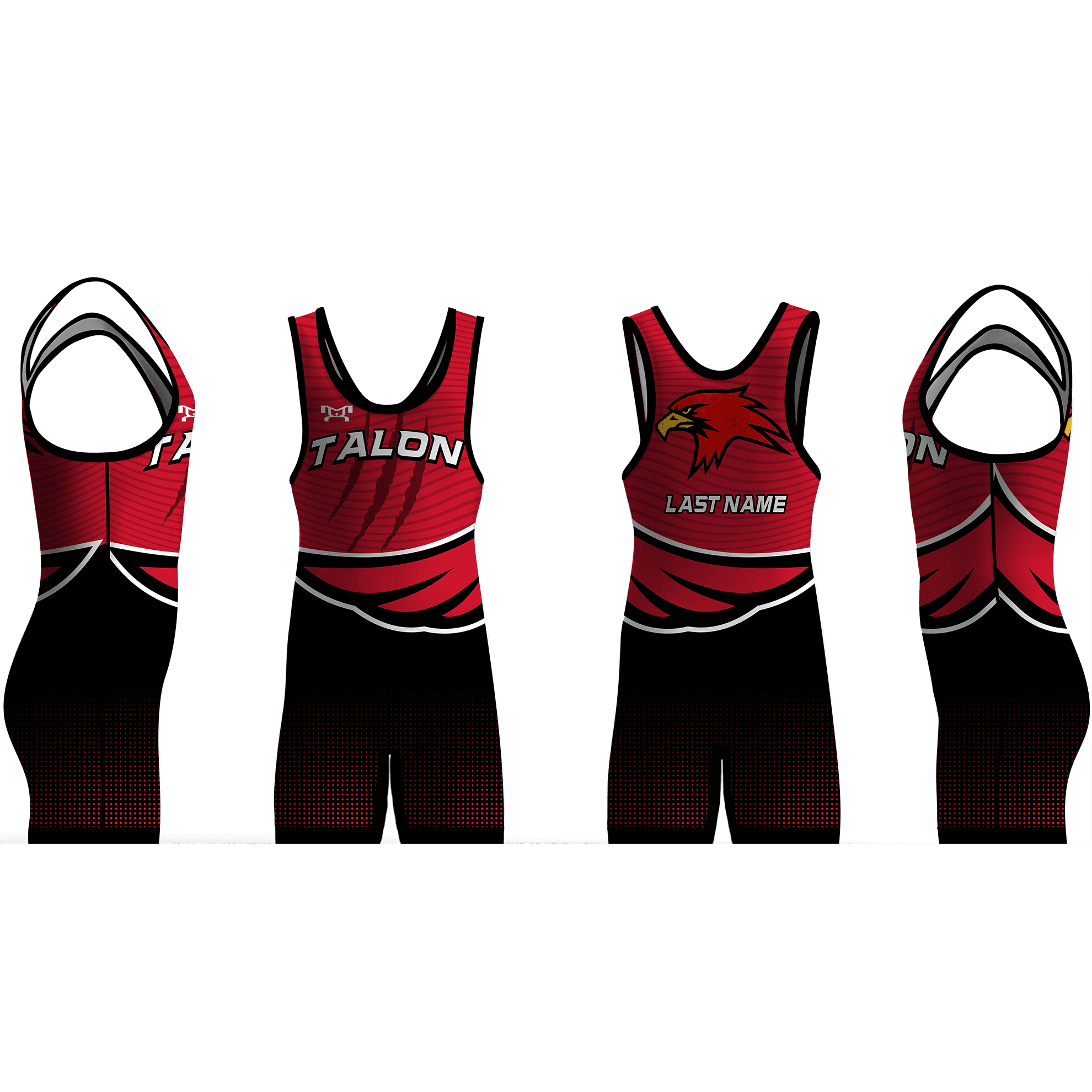 Talon Wrestling Club BLACK Men's Singlet