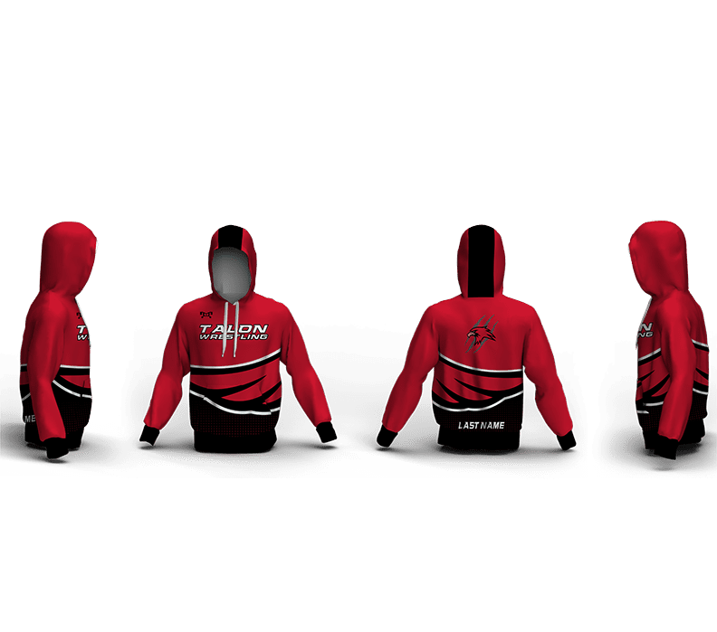 Talon Wrestling Club Custom Unisex Sublimated Hoodie