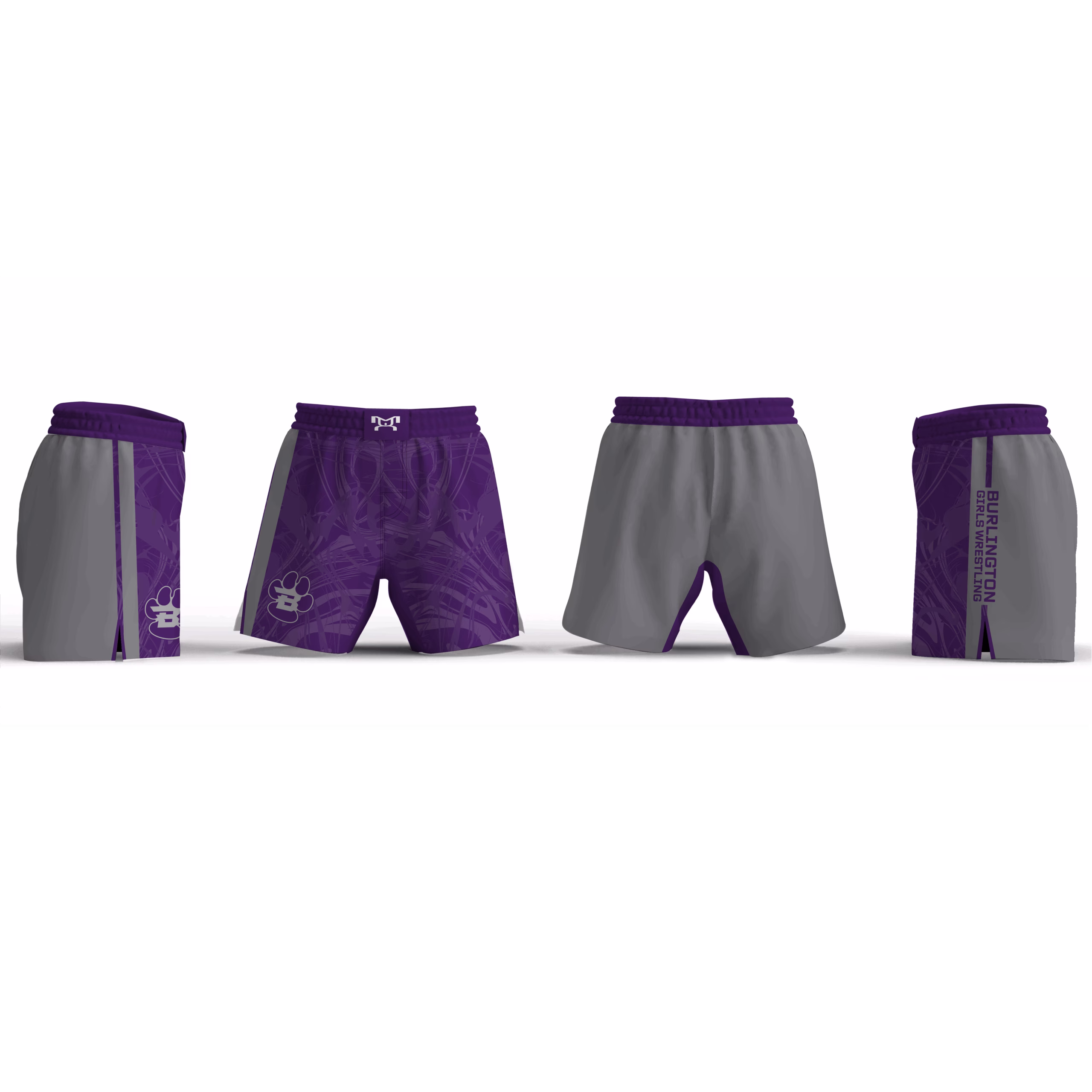 Burlington Girls Wrestling Women's 6" Fight Short