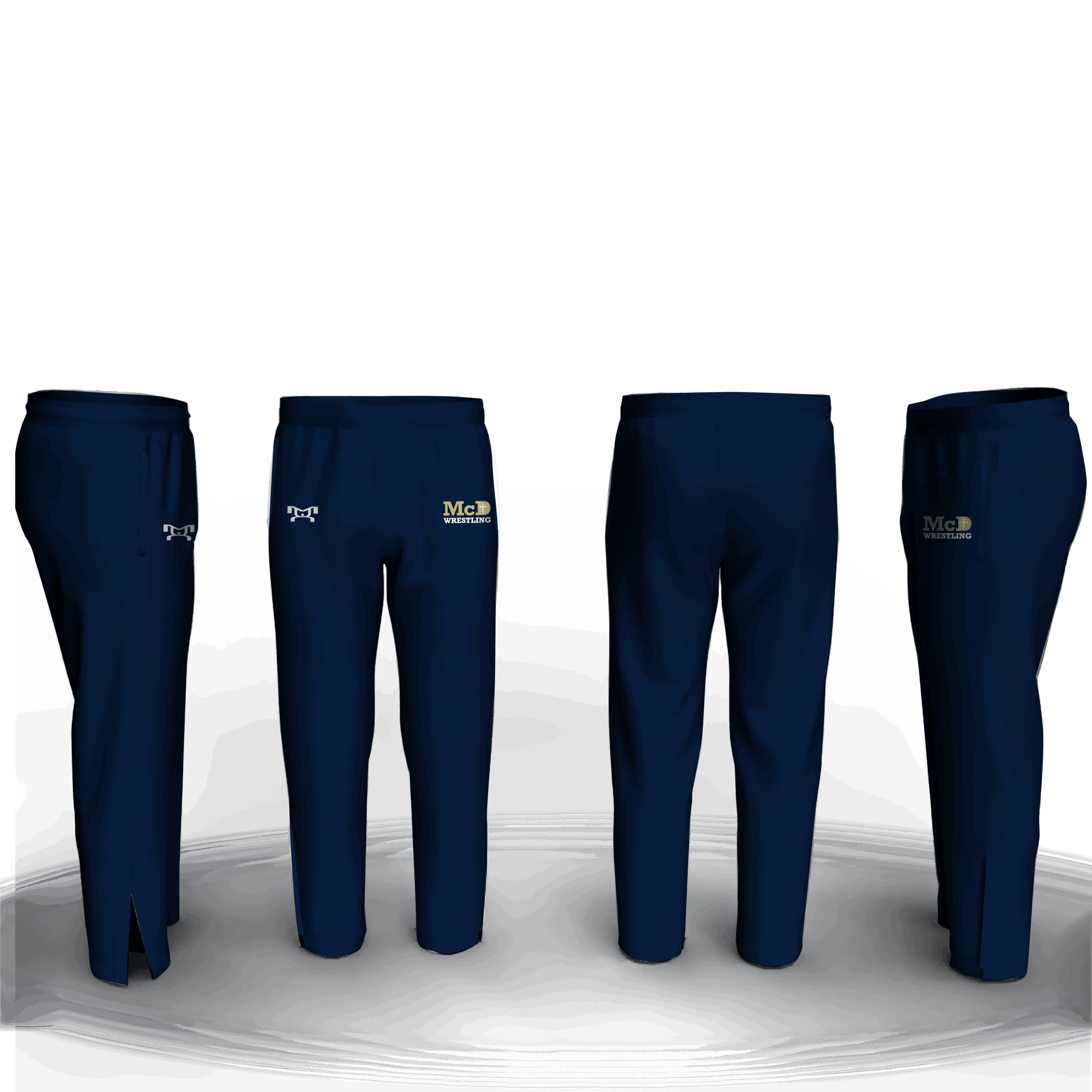 Bishop McDevitt High School Black Athletic Pant (Tapered/Zipper)