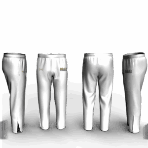 Bishop McDevitt High School White Athletic Pant (Tapered/Zipper)