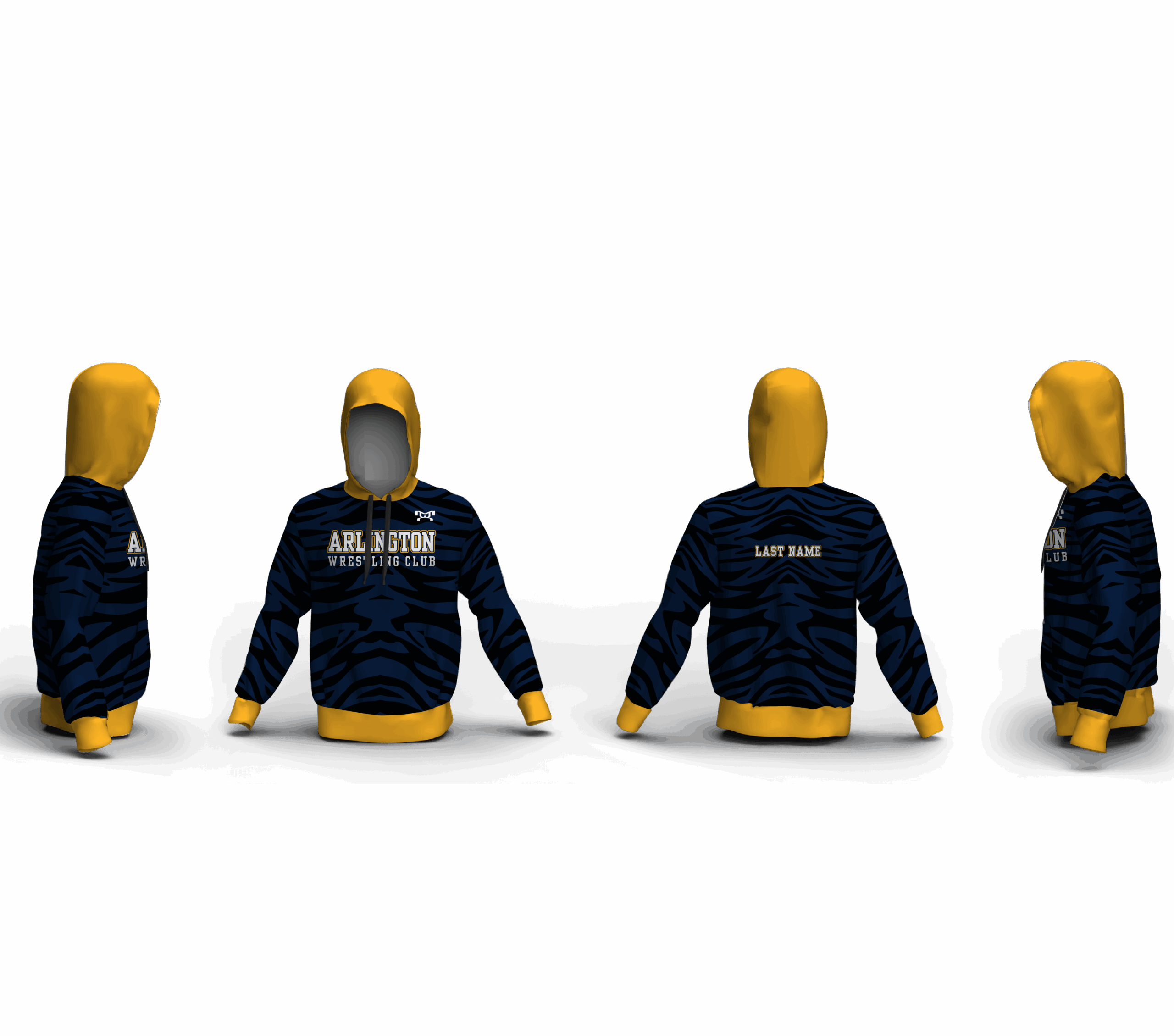 Arlington Custom Blue Unisex Sublimated Hoodie 2025