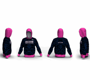 Arlington Pink Custom Unisex Sublimated Hoodie 2025