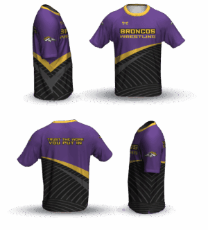 Bronco Wrestling Club Loose Short Sleeve Dri-Fit