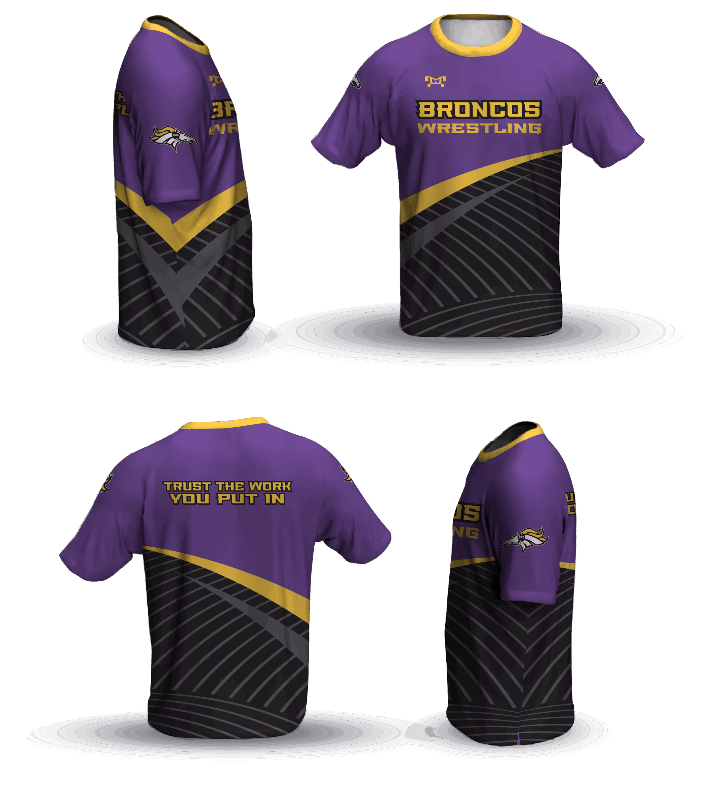 Bronco Wrestling Club Loose Short Sleeve Dri-Fit