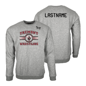 Tremont High School Wrestling MyHOUSE Heat Press Challenger Crewneck