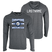 2025 Champions Wrestling Club Custom Heat Press Long Sleeve Hoodie T-Shirt