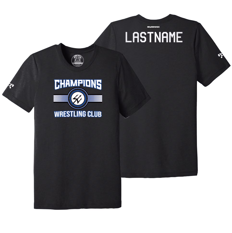 2025 Champions Wrestling Club Custom Heat Press Short Sleeve T-Shirt
