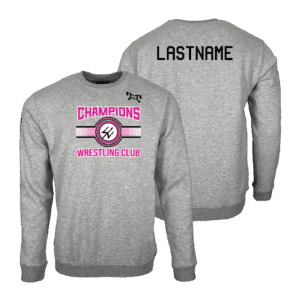 2025 Girls Champion Wrestling Club MyHOUSE Heat Press Challenger Crewneck