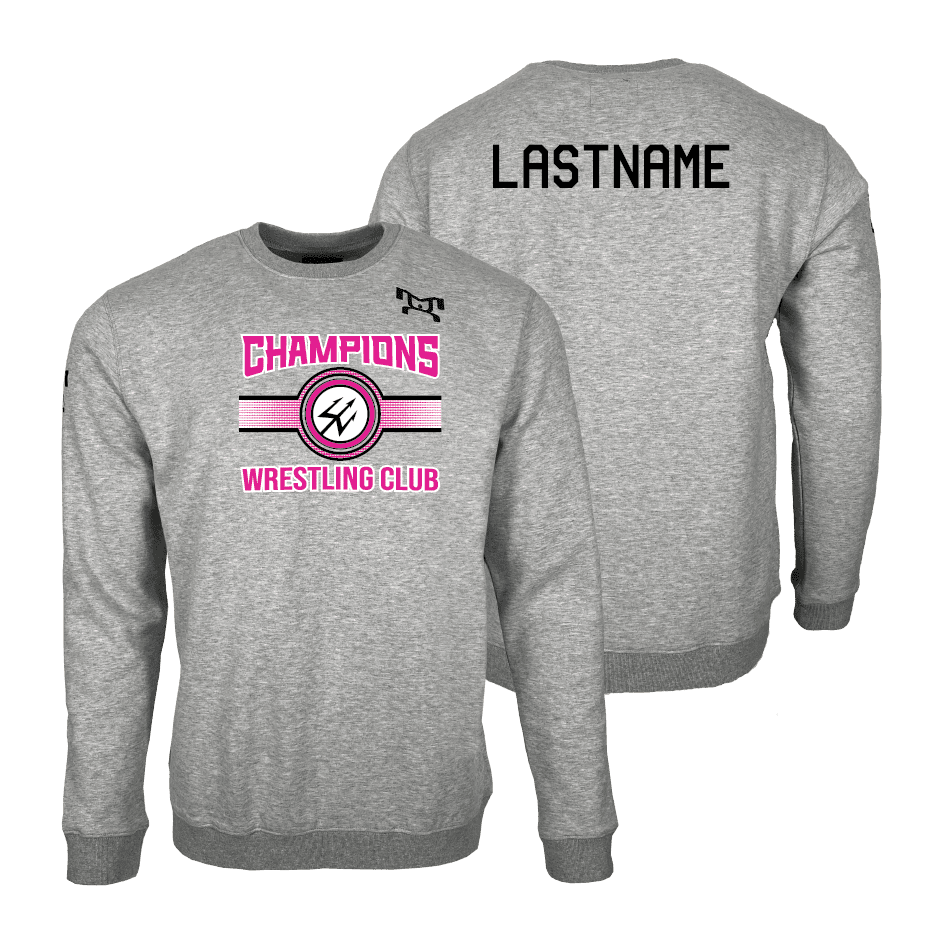 2025 Girls Champion Wrestling Club MyHOUSE Heat Press Challenger Crewneck
