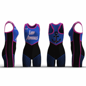 Danville Admirals Wrestling Black Women's Racerback Singlet