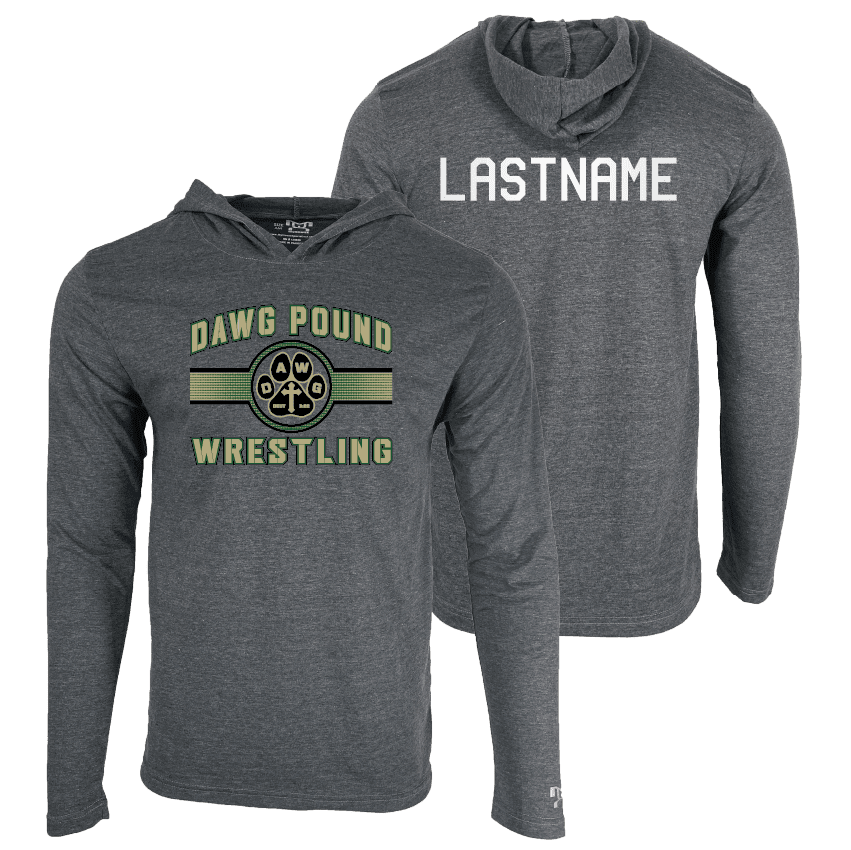 Dawg pound Wrestling Club Custom Heat Press Long Sleeve Hoodie T-Shirt