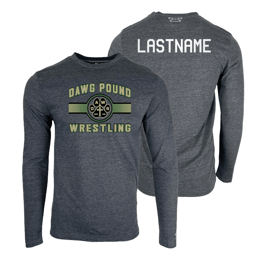 Dawg pound Wrestling Club Custom Heat Press Long Sleeve T-Shirt