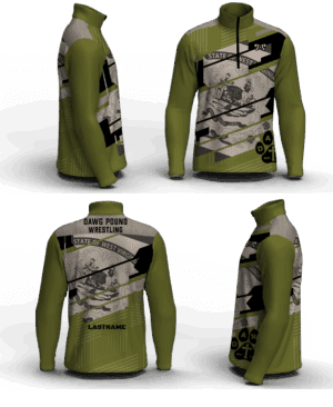 Dawg pound Wrestling Club Men's Mid-Weight Custom Quarter Zip